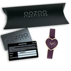 Oozoo Damen Armbanduhr OOZOO Timepieces Analog Lederband lila UOC11450