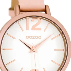 Oozoo Damen Armbanduhr rosa Timepieces Quarz C8407 Lederarmband rosa UOC8407