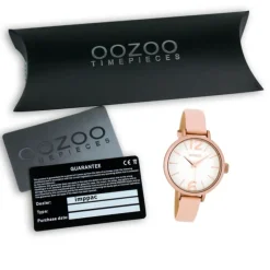 Oozoo Damen Armbanduhr rosa Timepieces Quarz C8407 Lederarmband rosa UOC8407