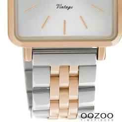 Oozoo Damen Armbanduhr Slim C9954 Quarz Edelstahl silber rose UOC9954