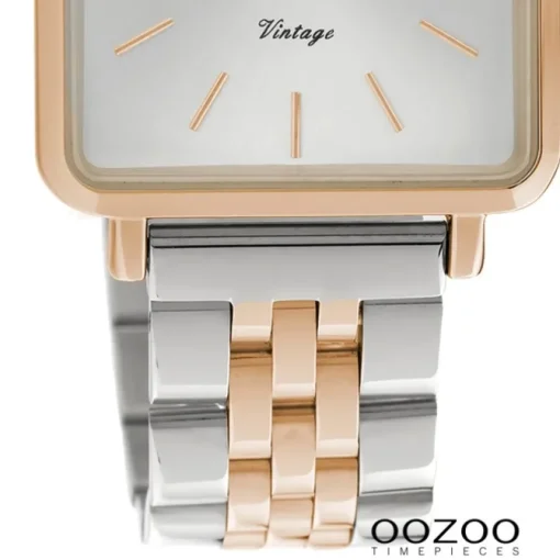 Oozoo Damen Armbanduhr Slim C9954 Quarz Edelstahl silber rose UOC9954
