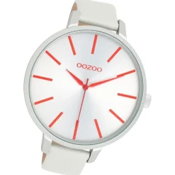 Oozoo Damen Armbanduhr Timepieces Analog Leder grau UOC11160