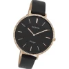 Oozoo Damen Armbanduhr Timepieces Analog Leder schwarz UOC9804A