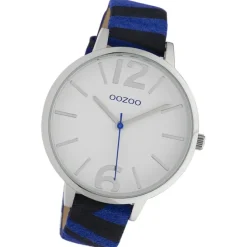 Oozoo Damen Armbanduhr Timepieces Analog Leder blau schwarz UOC10201