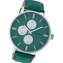 Oozoo Damen Armbanduhr Timepieces Analog Leder grün UOC10313