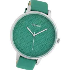 Oozoo Damen Armbanduhr Timepieces Analog Leder grün UOC10406