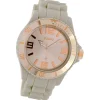 Oozoo Damen Armbanduhr Timepieces Analog Silikon beige UOC5060A