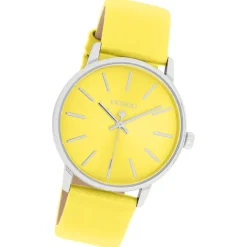 Oozoo Damen Armbanduhr Timepieces Analog Lederband gelb UOC11462