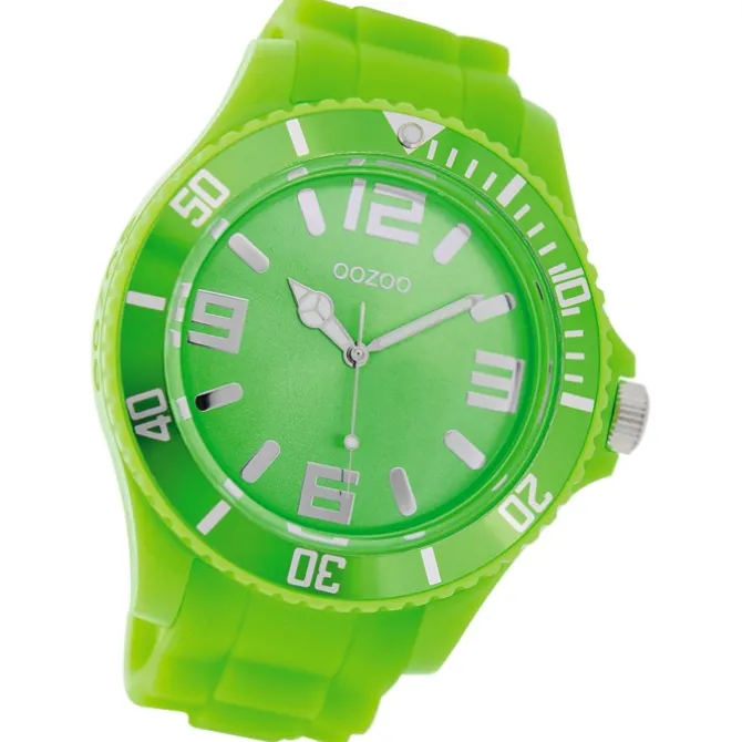 Oozoo Damen Armbanduhr Timepieces Analog Silikon grün UOC4656A