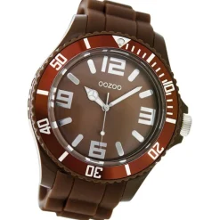 Oozoo Damen Armbanduhr Timepieces Analog Silikon braun UOC4658A