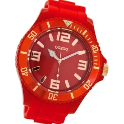 Oozoo Damen Armbanduhr Timepieces Analog Silikon rot UOC5030A