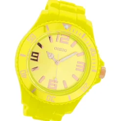 Oozoo Damen Armbanduhr Timepieces Analog Silikon gelb UOC5033A