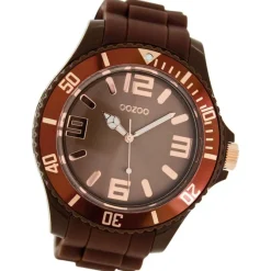 Oozoo Damen Armbanduhr Timepieces Analog Silikon braun UOC5039A