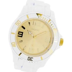 Oozoo Damen Armbanduhr Timepieces Analog Silikon weiß UOC5043A