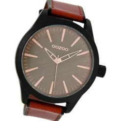 Oozoo Damen Armbanduhr Timepieces Analog Leder braun UOC7427A