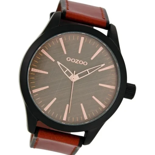 Oozoo Damen Armbanduhr Timepieces Analog Leder braun UOC7427A