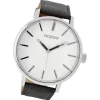 Oozoo Damen Armbanduhr Timepieces Analog Leder grau UOC9000A