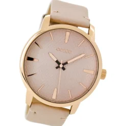 Oozoo Damen Armbanduhr Timepieces Analog Leder rosa UOC9021A