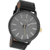 Oozoo Damen Armbanduhr Timepieces Analog Leder schwarz UOC9028A