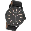 Oozoo Damen Armbanduhr Timepieces Analog Leder schwarz UOC9029A