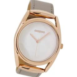 Oozoo Damen Armbanduhr Timepieces Analog Leder beige UOC9168A