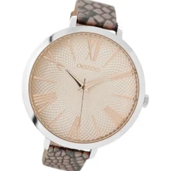 Oozoo Damen Armbanduhr Timepieces Analog Leder beige UOC9172A