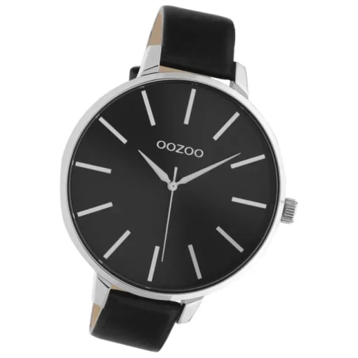 Oozoo Damen Armbanduhr Timepieces C10714 Analog Leder schwarz UOC10714