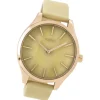 Oozoo Damen Armbanduhr Timepieces Analog Leder gelb UOC9500A