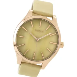 Oozoo Damen Armbanduhr Timepieces Analog Leder gelb UOC9500A