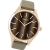 Oozoo Damen Armbanduhr Timepieces Analog Leder beige UOC9501A