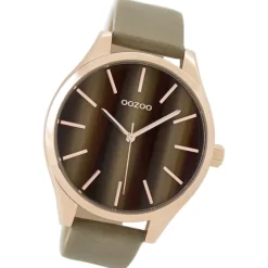 Oozoo Damen Armbanduhr Timepieces Analog Leder beige UOC9501A