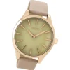 Oozoo Damen Armbanduhr Timepieces Analog Leder beige UOC9502A