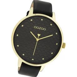 Oozoo Damen Armbanduhr Timepieces C11039 Analog Leder schwarz UOC11039