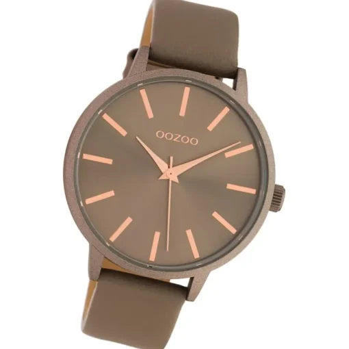 Oozoo Damen Armbanduhr Timepieces C10612 Analog Leder braun taupe UOC10612