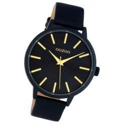 Oozoo Damen Armbanduhr Timepieces C10619 Analog Leder dunkelblau UOC10619