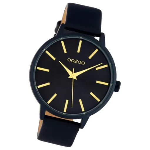 Oozoo Damen Armbanduhr Timepieces C10619 Analog Leder dunkelblau UOC10619