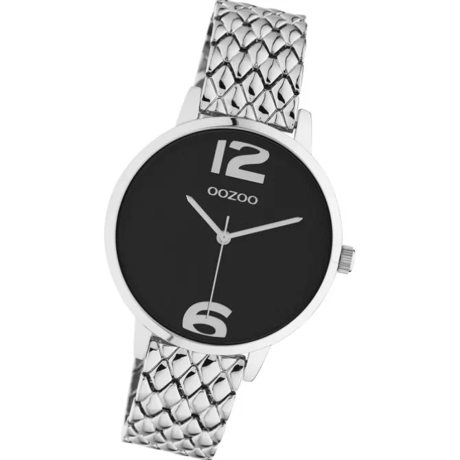 Oozoo Damen Armbanduhr Timepieces C11021 Analog Edelstahl silber UOC11021