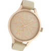 Oozoo Damen Armbanduhr Timepieces C10086 Analog Leder beige UOC10086