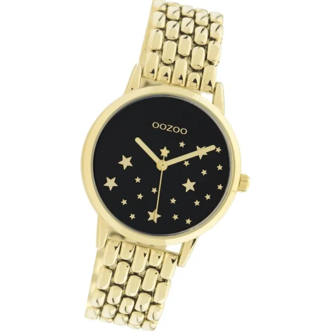 Oozoo Damen Armbanduhr Timepieces C11029 Analog Edelstahl gold UOC11029