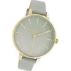 Oozoo Damen Armbanduhr Timepieces C11031 Analog Leder grau UOC11031