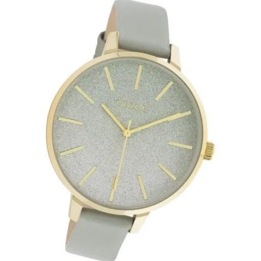 Oozoo Damen Armbanduhr Timepieces C11031 Analog Leder grau UOC11031