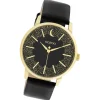 Oozoo Damen Armbanduhr Timepieces C11044 Analog Leder schwarz UOC11044