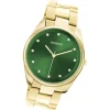Oozoo Damen Armbanduhr Timepieces C10966 Analog Edelstahl gold UOC10966