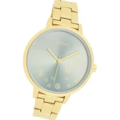 Oozoo Damen Armbanduhr Timepieces Analog Edelstahl gold UOC11123