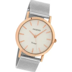 Oozoo Damen Armbanduhr Timepieces Analog Metall silber UOC9991A