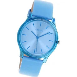 Oozoo Damen Armbanduhr Timepieces Analog Leder blau UOC11140
