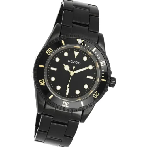 Oozoo Damen Armbanduhr Timepieces Analog Edelstahl schwarz UOC11149