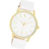 Oozoo Damen Armbanduhr Timepieces Analog Leder weiß UOC11156