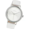 Oozoo Damen Armbanduhr Timepieces Analog Leder weiß UOC10149