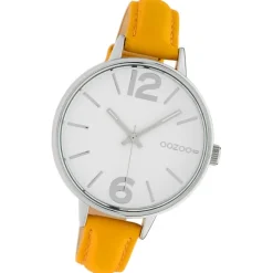 Oozoo Damen Armbanduhr Timepieces Analog Leder gelb UOC10455
